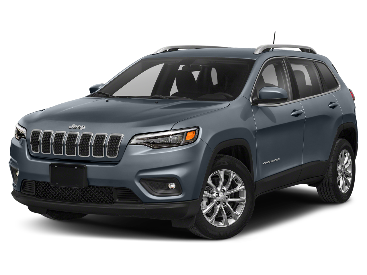 2020 Jeep Cherokee Limited in Slate Blue Pearlcoat — front three-quarter view