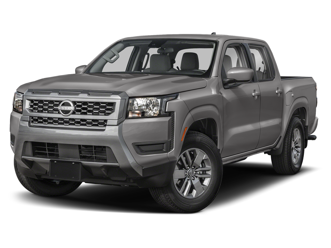2025 Nissan Frontier SV in Gun Metallic Kad — front three-quarter view