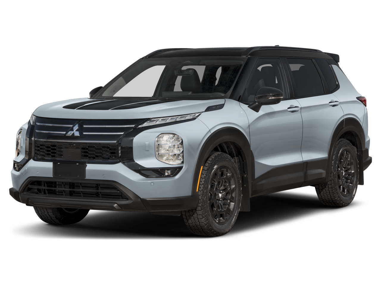 2026 Mitsubishi Outlander Trail Edition in White Diamond Pearl — front three-quarter view