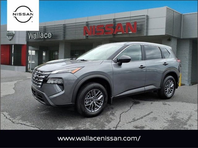 2026 Nissan Rogue S in Gun Metallic Kad — front three-quarter view