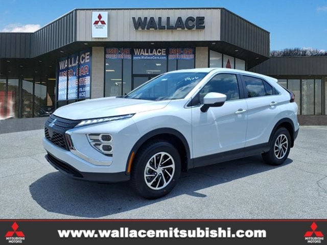 2026 Mitsubishi Eclipse Cross ES in White Diamond Pearl — front three-quarter view